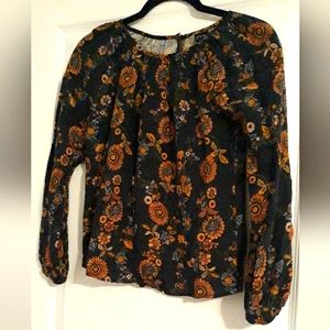 Art Class black floral shirt